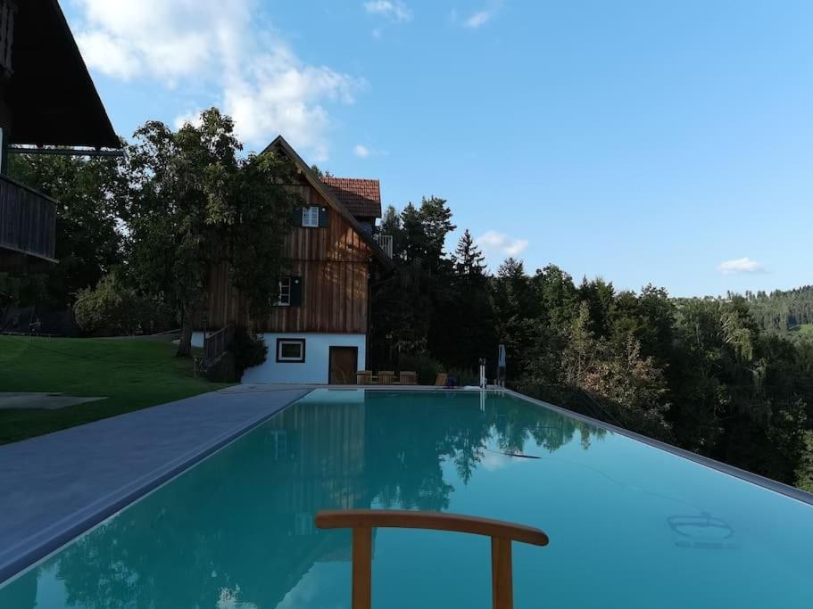 Chalet-Suedsteiermark - Traumhafte Aussicht, Infinity Pool, Privatsphaere, Klima Und De-Luxe Ausstattung Schwanberg Exterior foto