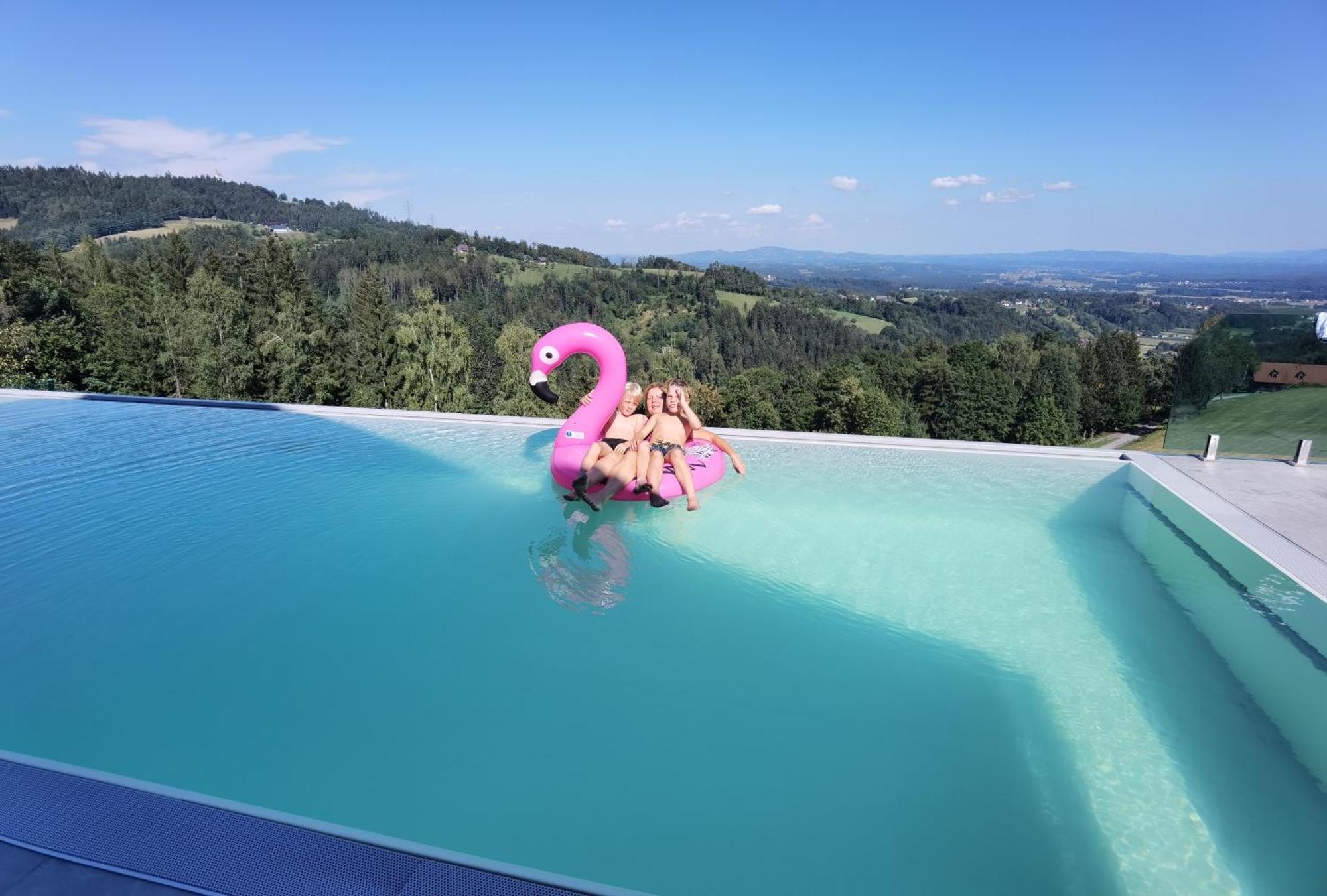 Chalet-Suedsteiermark - Traumhafte Aussicht, Infinity Pool, Privatsphaere, Klima Und De-Luxe Ausstattung Schwanberg Exterior foto